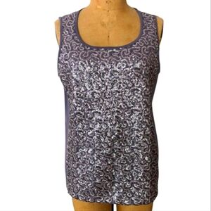 Chico's Plum Frost Tank Top- NWT